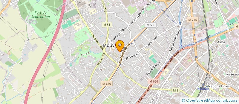 localisation de l'entreprise MADAME CHLOE DELESPIERRE à MOUVAUX
