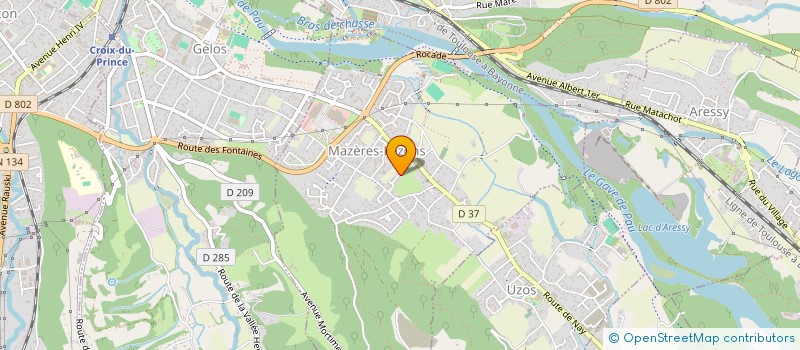 localisation de l'entreprise MADAME CHLOE DELOS  MAZERES-LEZONS