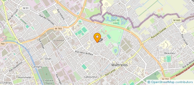 localisation de l'entreprise MADAME CHLOE DEMEURIE  WATTRELOS