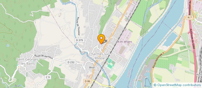 localisation de l'entreprise MADAME CHLOE DEMOLIS  CHARMES-SUR-RHONE