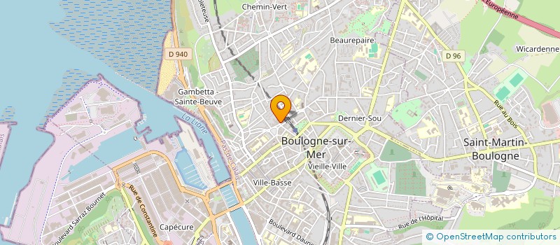 localisation de l'entreprise MADAME CHLOE DENIS  BOULOGNE-SUR-MER