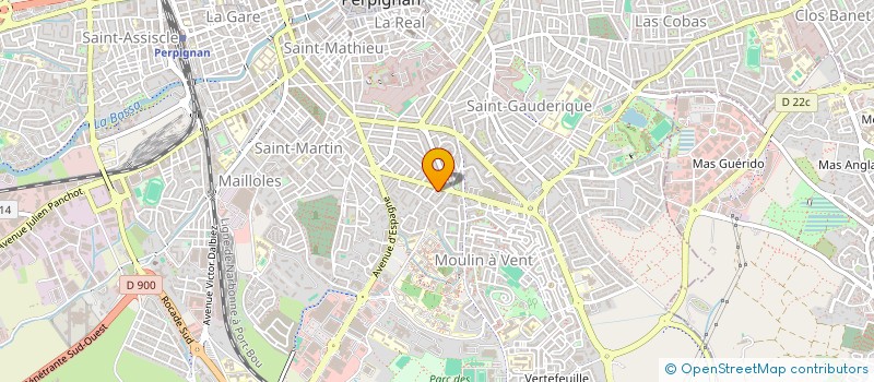 localisation de l'entreprise MADAME CHLOE DEROO  PERPIGNAN