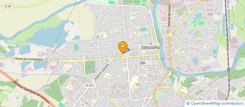 localisation de l'entreprise MADAME CHLOE DESCOMBES à SOISSONS