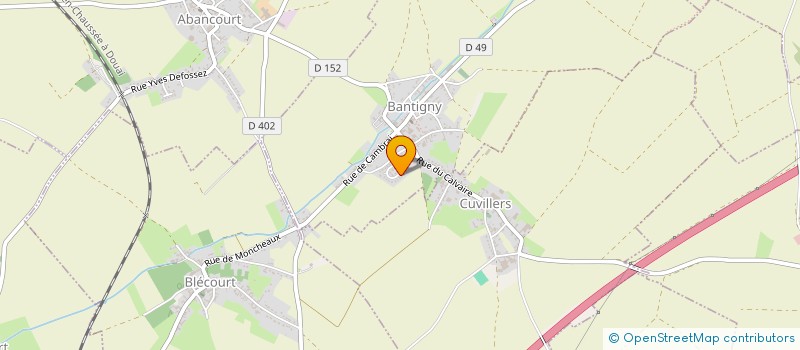 localisation de l'entreprise MADAME CHLOE DEVRED à BANTIGNY