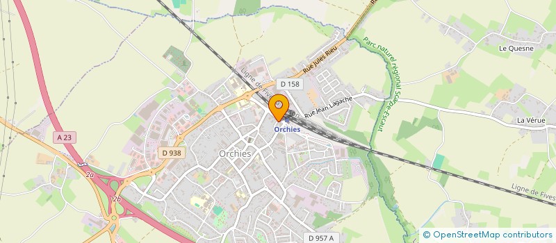 localisation de l'entreprise MADAME CHLOE DHERBOMEZ  ORCHIES