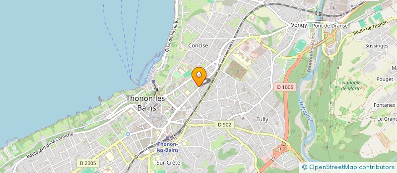 localisation de l'entreprise MADAME CHLOE DHONT à THONON-LES-BAINS