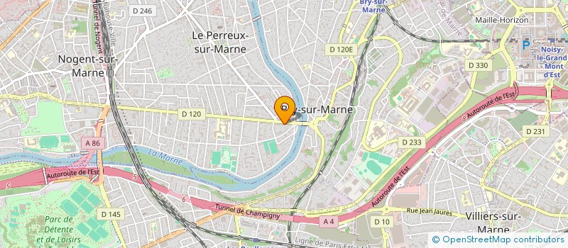 localisation de l'entreprise MADAME CHLOE DOS REIS  LE PERREUX-SUR-MARNE