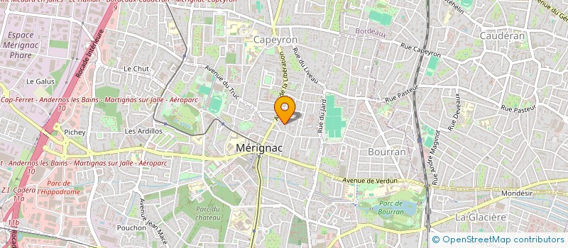 localisation de l'entreprise MADAME CHLOE DUBOS  MERIGNAC