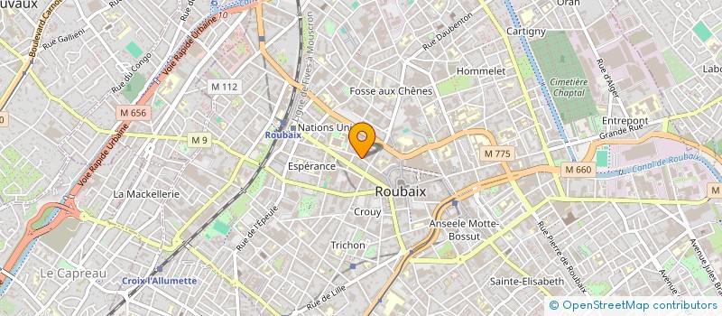 localisation de l'entreprise MADAME CHLOE DUBUISSON  ROUBAIX