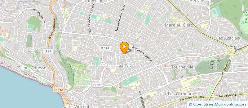 localisation de l'entreprise MADAME CHLOE DUJARDIN à LE HAVRE