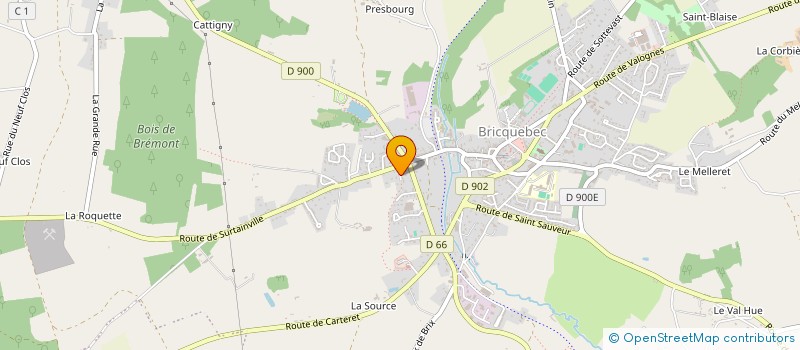 localisation de l'entreprise MADAME CHLOE DUJARDIN  BRICQUEBEC-EN-COTENTIN