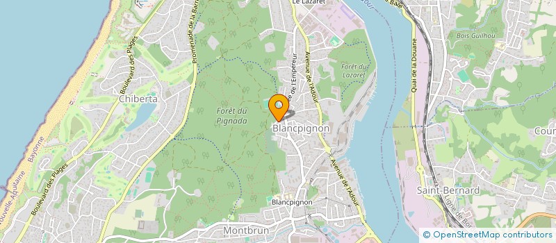 localisation de l'entreprise MADAME CHLOE DUPUY  ANGLET