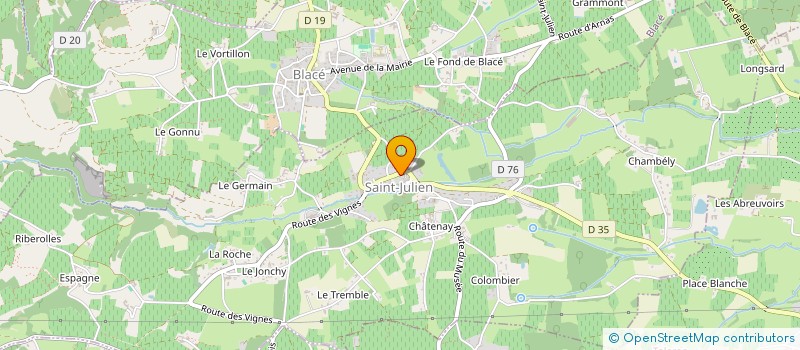 localisation de l'entreprise MADAME CHLOE DURAND  SAINT-JULIEN