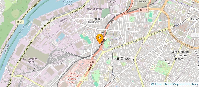 localisation de l'entreprise MADAME CHLOE DUVAL  LE PETIT-QUEVILLY