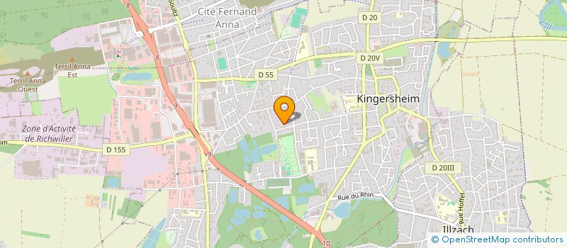 localisation de l'entreprise MADAME CHLOE EHRHARDT  KINGERSHEIM