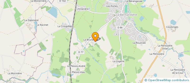 localisation de l'entreprise MADAME CHLOE EPIARD  LA BERNARDIERE