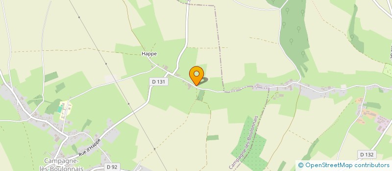 localisation de l'entreprise MADAME CHLOE EVRARD  CAMPAGNE-LES-BOULONNAIS