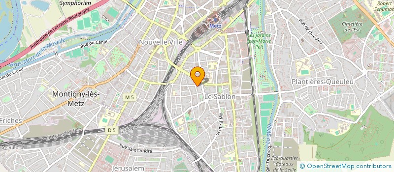 localisation de l'entreprise MADAME CHLOE EVRARD  METZ