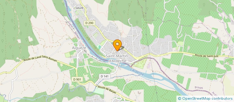 localisation de l'entreprise MADAME CHLOE FARINE  SAINT-MARTIN-D'ARDECHE