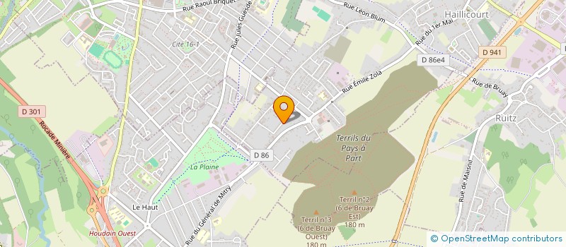 localisation de l'entreprise MADAME CHLOE FARSY  HAILLICOURT