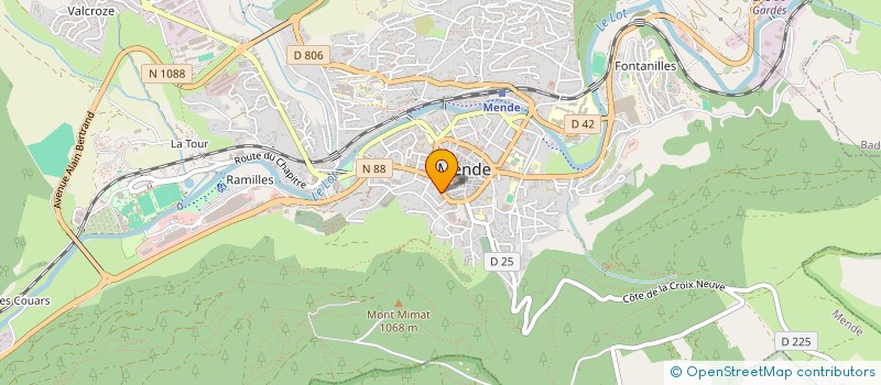 localisation de l'entreprise MADAME CHLOE FAYET  MENDE