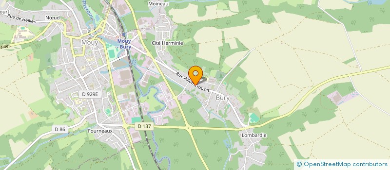 localisation de l'entreprise MADAME CHLOE FECHEROULLE  BURY