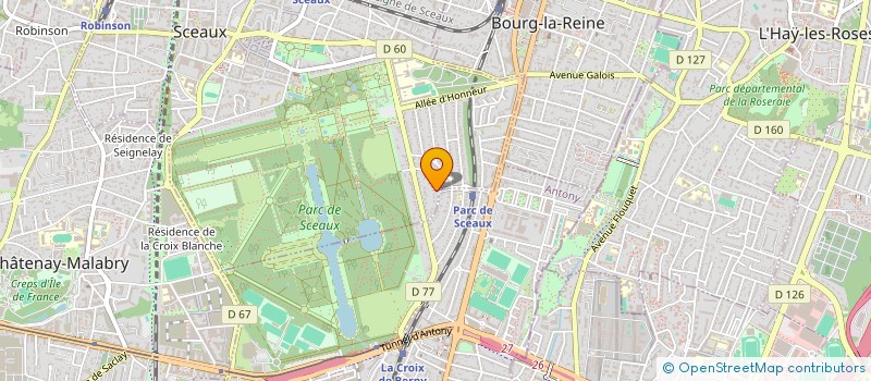 localisation de l'entreprise MADAME CHLOE FERAY à SCEAUX