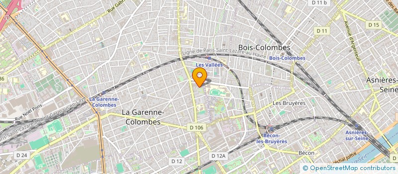 localisation de l'entreprise MADAME CHLOE FERRER-ESTRUCH  LA GARENNE-COLOMBES