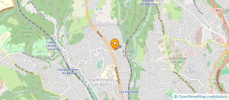 localisation de l'entreprise MADAME CHLOE FLEURY à CHARBONNIERES-LES-BAINS