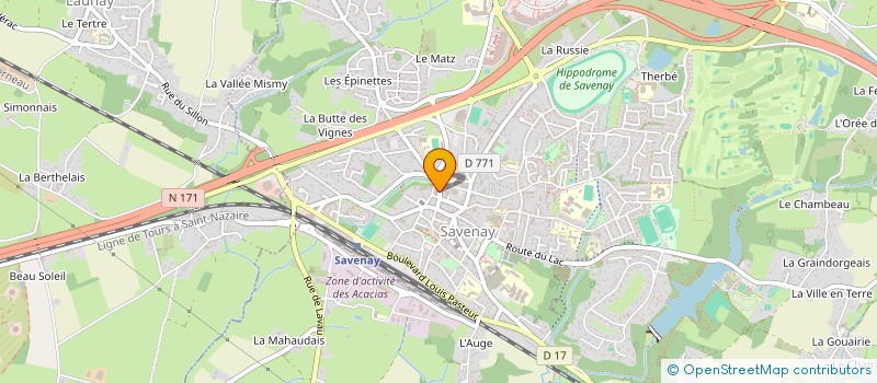 localisation de l'entreprise MADAME CHLOE FLEURY  SAVENAY