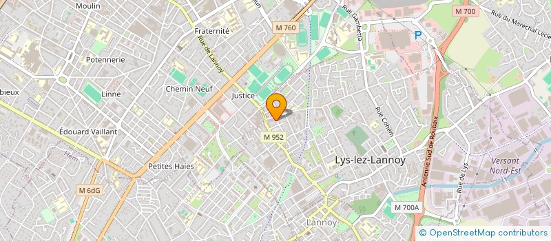 localisation de l'entreprise MADAME CHLOE FLOUQUET  LYS-LEZ-LANNOY