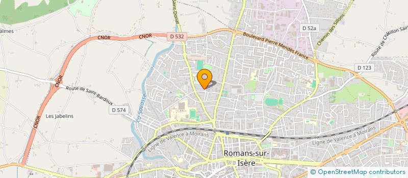 localisation de l'entreprise MADAME CHLOE FONTAINE  ROMANS-SUR-ISERE