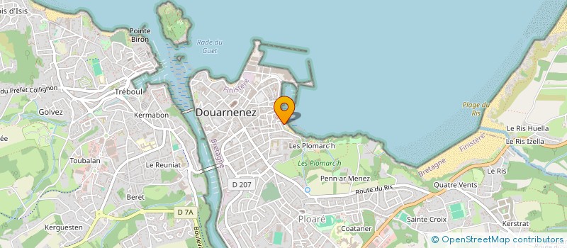 localisation de l'entreprise MADAME CHLOE FORETTE  DOUARNENEZ