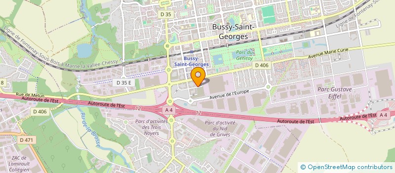 localisation de l'entreprise MADAME CHLOE FORTAS  BUSSY-SAINT-GEORGES