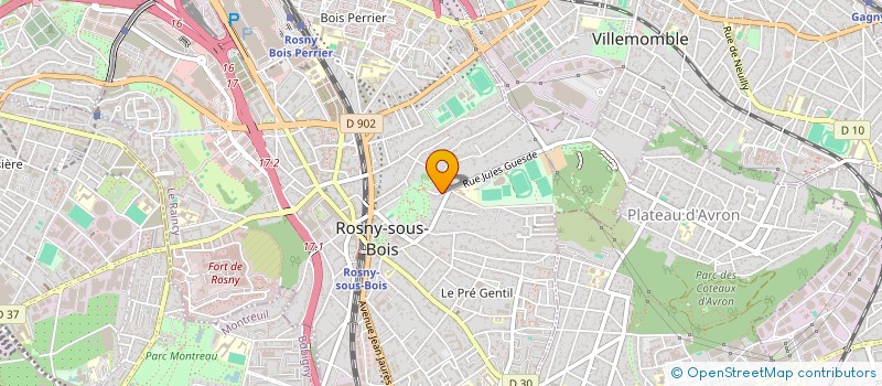 localisation de l'entreprise MADAME CHLOE FOUCHEREAU à ROSNY-SOUS-BOIS