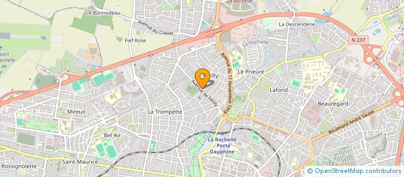 localisation de l'entreprise MADAME CHLOE FRANCOIS  LA ROCHELLE