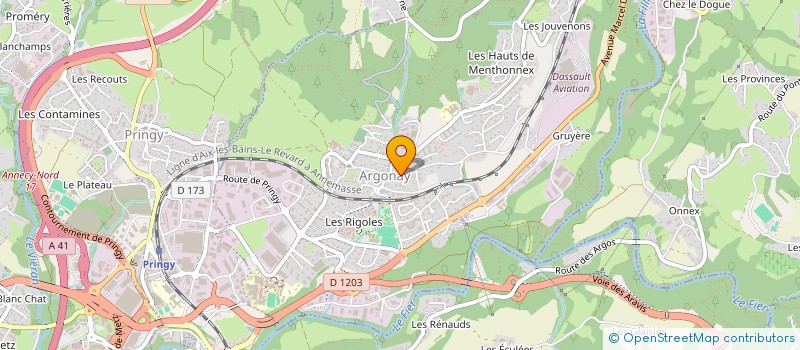 localisation de l'entreprise MADAME CHLOE FRANZ  ARGONAY