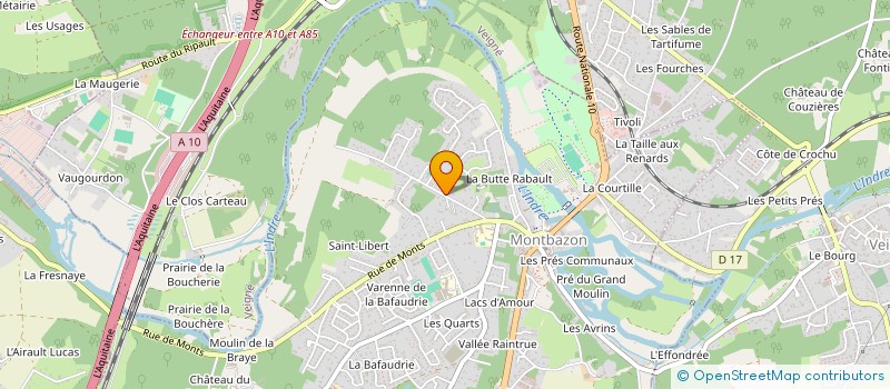 localisation de l'entreprise MADAME CHLOE FRIGO  MONTBAZON