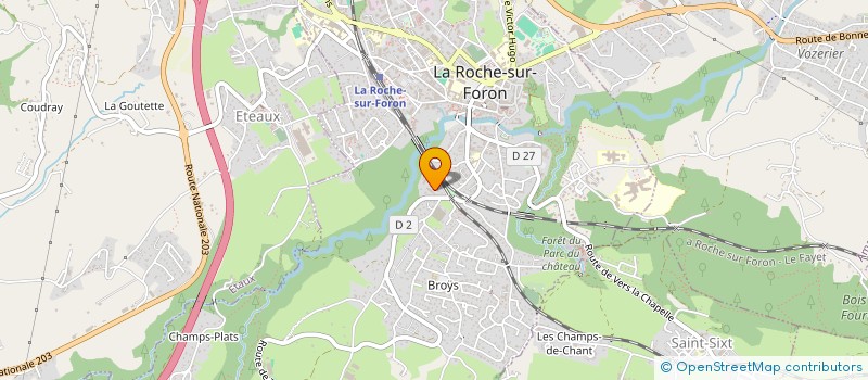 localisation de l'entreprise MADAME CHLOE FROMAGE  LA ROCHE-SUR-FORON