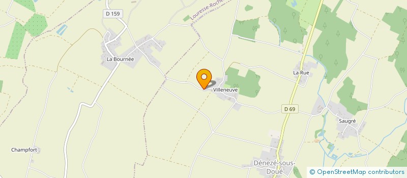 localisation de l'entreprise MADAME CHLOE GABORY  LOURESSE-ROCHEMENIER