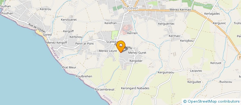 localisation de l'entreprise MADAME CHLOE GALARD  PLOZEVET