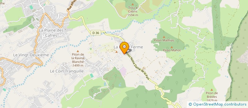 localisation de l'entreprise MADAME CHLOE GANNE  LE TAMPON