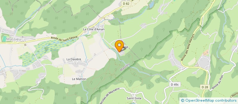 localisation de l'entreprise MADAME CHLOE GASPOZ  MASSIEU