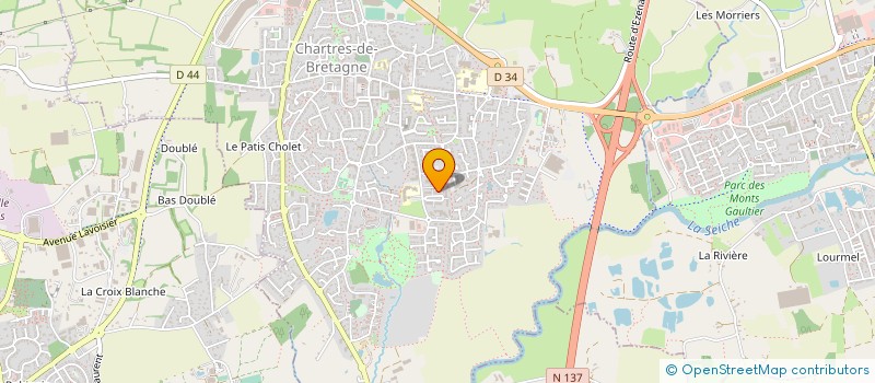 localisation de l'entreprise MADAME CHLOE GERARD  CHARTRES-DE-BRETAGNE