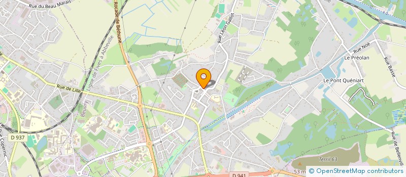 localisation de l'entreprise MADAME CHLOE GIANFRANCESCHI  BEUVRY