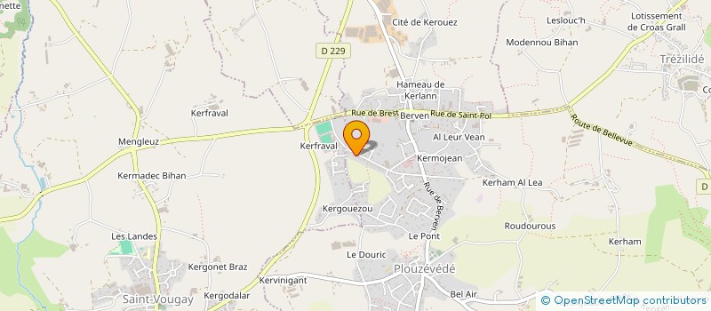 localisation de l'entreprise MADAME CHLOE GILLON  PLOUZEVEDE