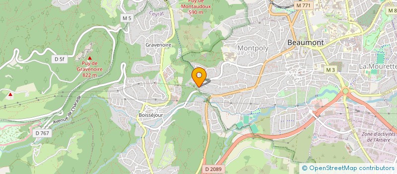 localisation de l'entreprise MADAME CHLOE GIORDANO  CEYRAT