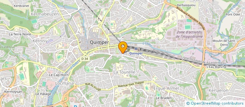 localisation de l'entreprise MADAME CHLOE GIRAUD  QUIMPER