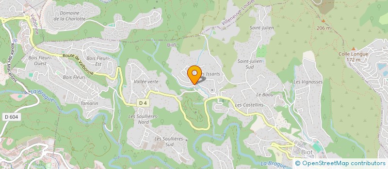 localisation de l'entreprise MADAME CHLOE GIRAUD  BIOT