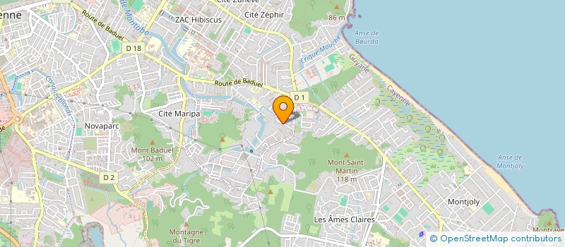 localisation de l'entreprise MADAME CHLOE GIRIER-DUFOURNIER  CAYENNE